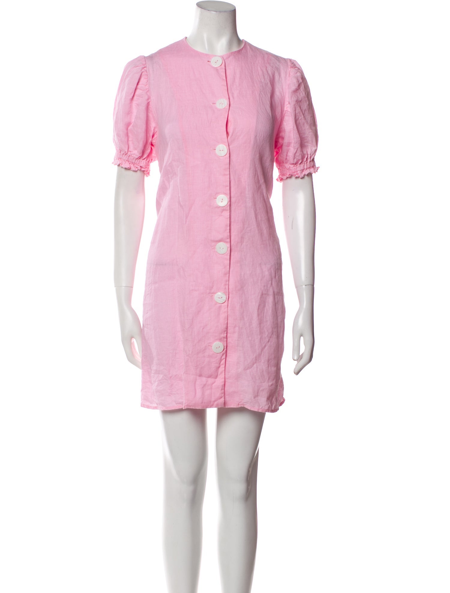 Sleeper Linen Ruffle Embellishment Pajamas