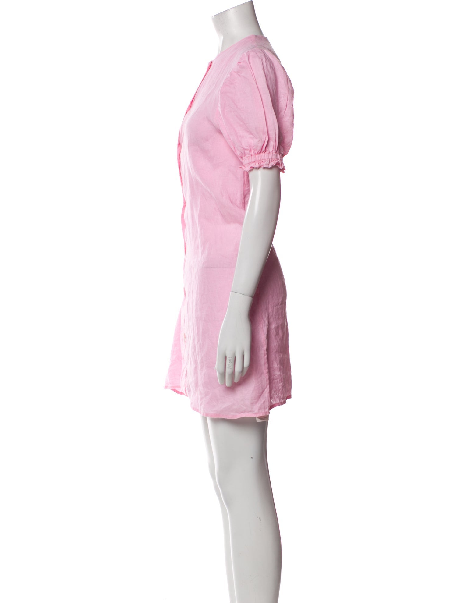 Sleeper Linen Ruffle Embellishment Pajamas