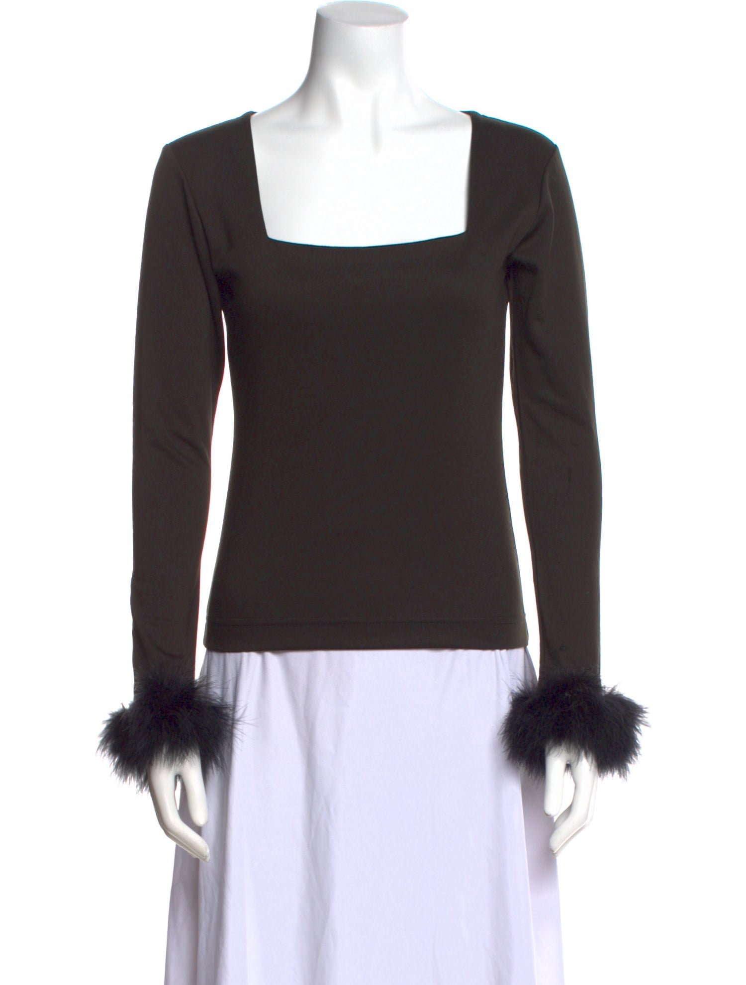 Sleeper Square Neckline Long Sleeve Top