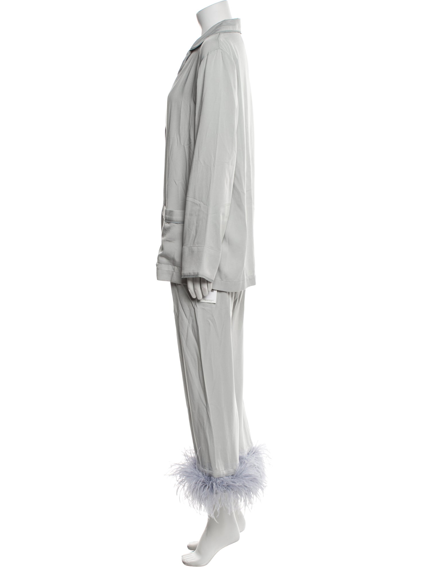 Sleeper Feather Trim Pajamas