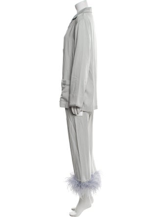 Sleeper Feather Trim Pajamas