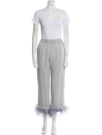 Sleeper Feather Trim Pajamas