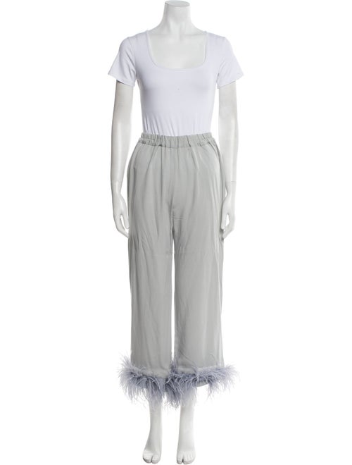 Sleeper Feather Trim Pajamas