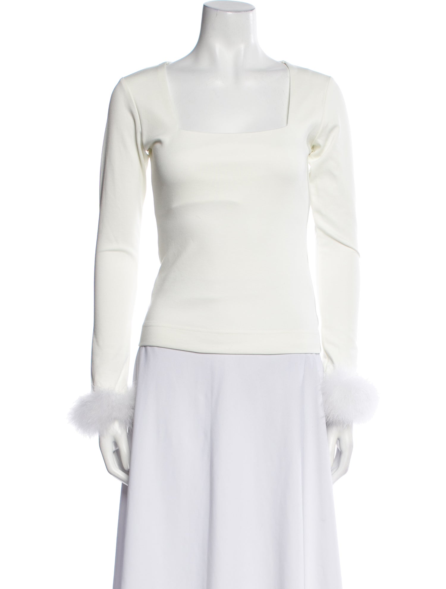 Sleeper Square Neckline Long Sleeve Top