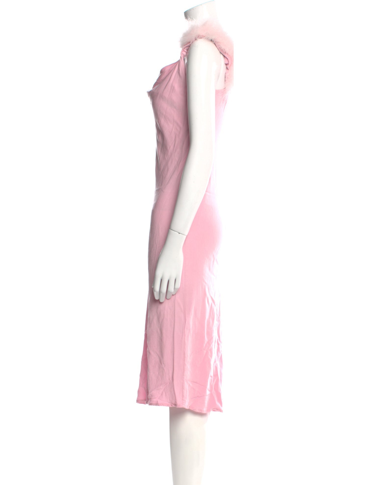 Sleeper Cowl Neck Knee-Length Dress