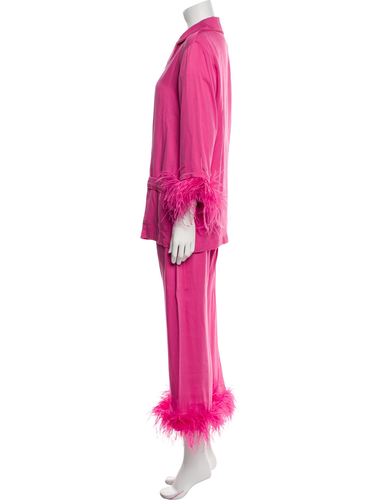 Sleeper Feather Trim Sweatpants