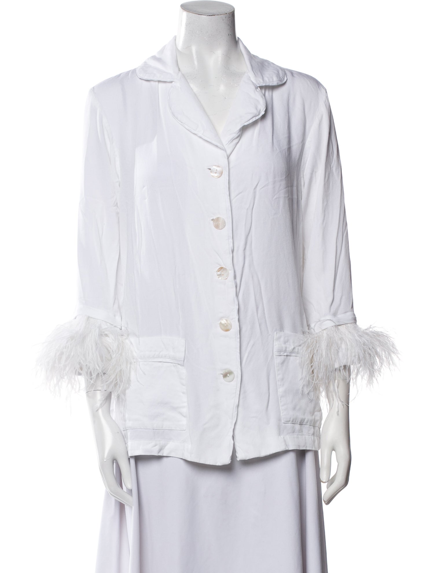 Sleeper Feather Trim Pajamas