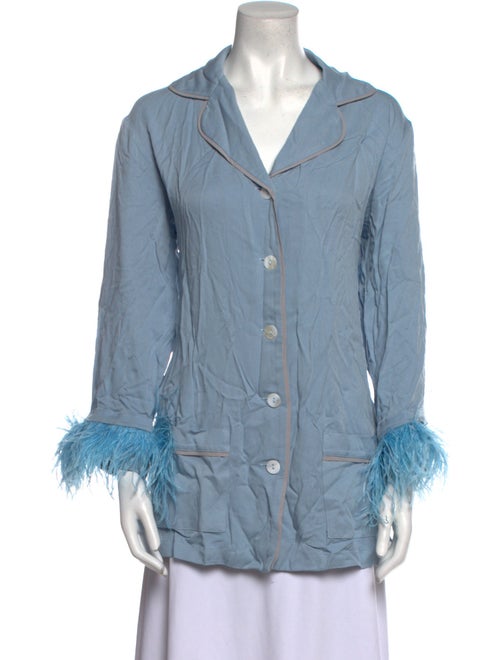 Sleeper Long Sleeve Button-Up Top