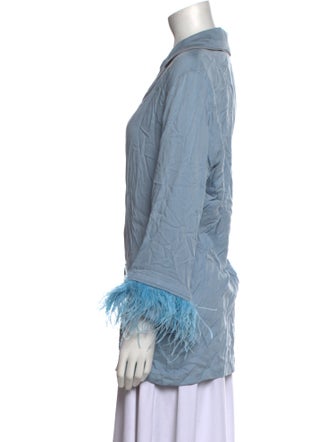 Sleeper Long Sleeve Button-Up Top