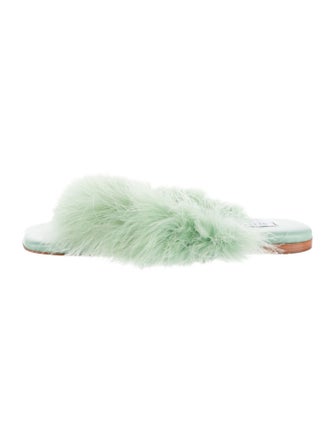 Sleeper Ostrich Feather Mules