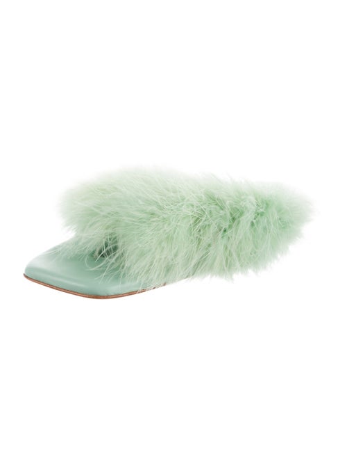 Sleeper Ostrich Feather Mules