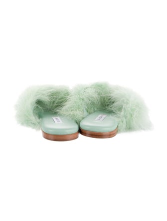 Sleeper Ostrich Feather Mules