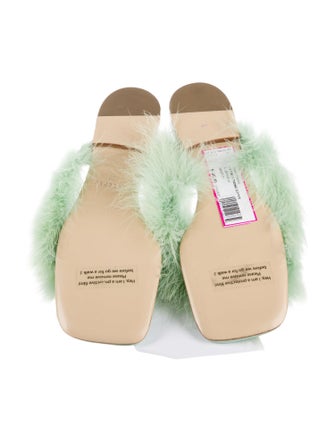 Sleeper Ostrich Feather Mules
