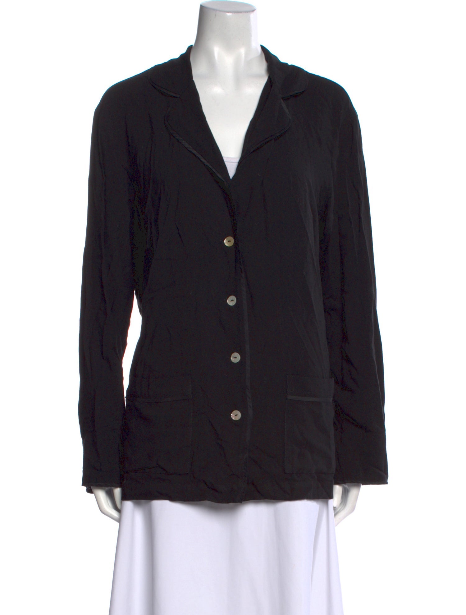 Sleeper Long Sleeve Button-Up Top