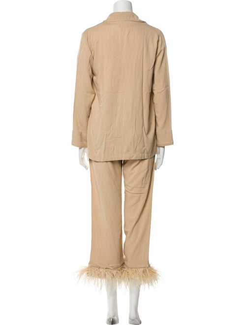 Sleeper Feather Trim Pajamas