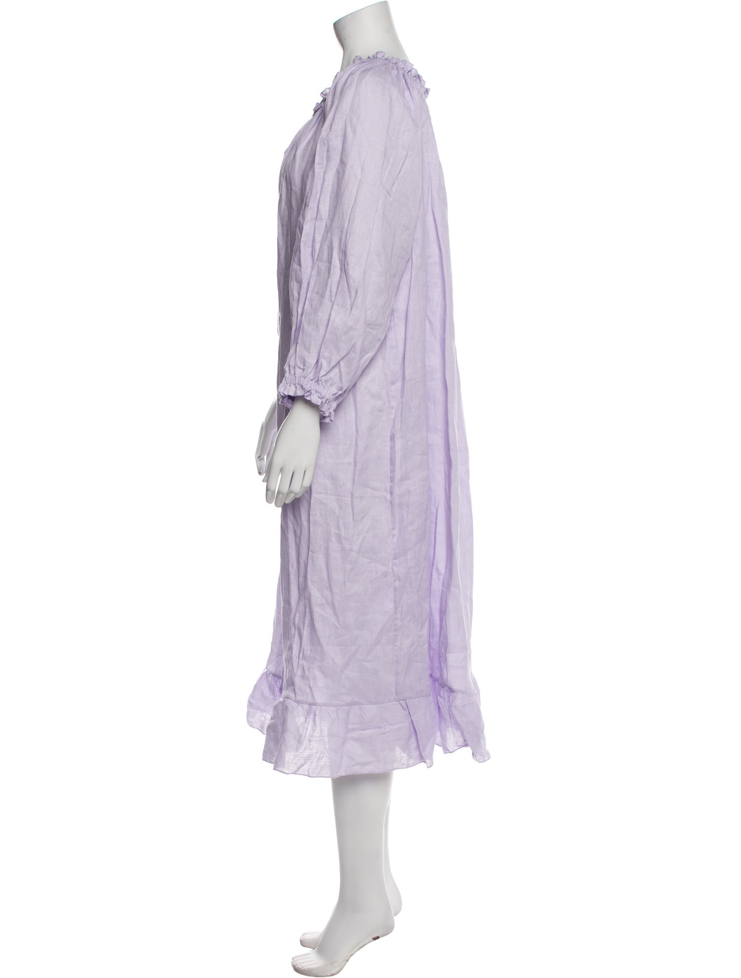 Sleeper Linen Ruffle Embellishment Nightgown w/ Tags