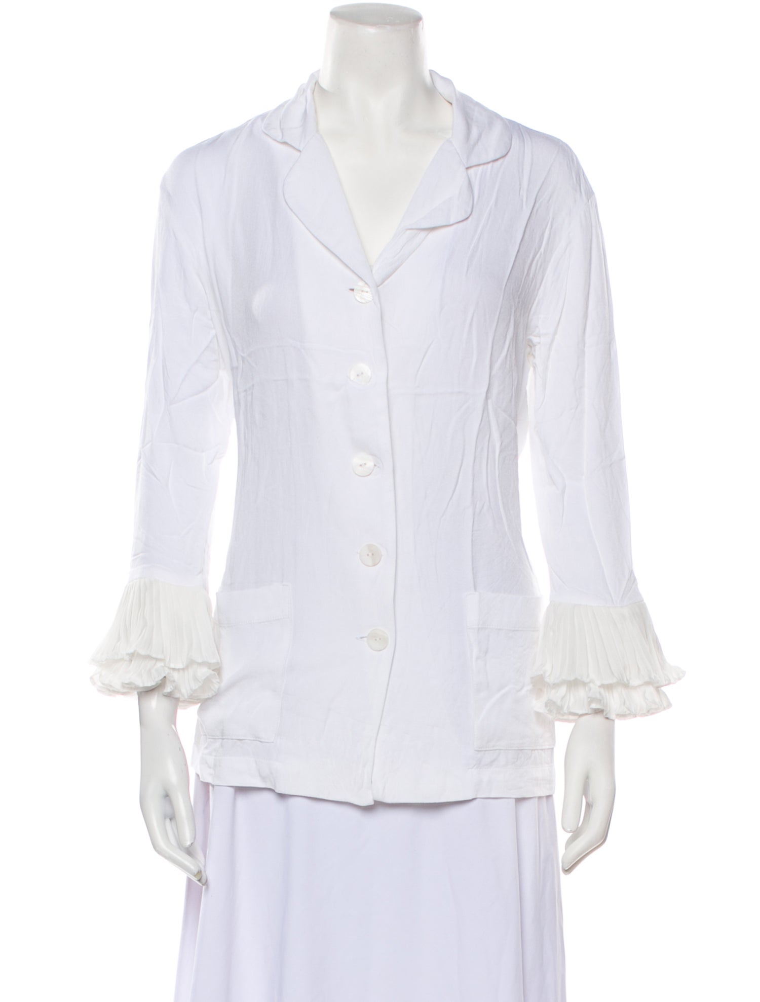 Sleeper Ruffle Embellishment Pajamas