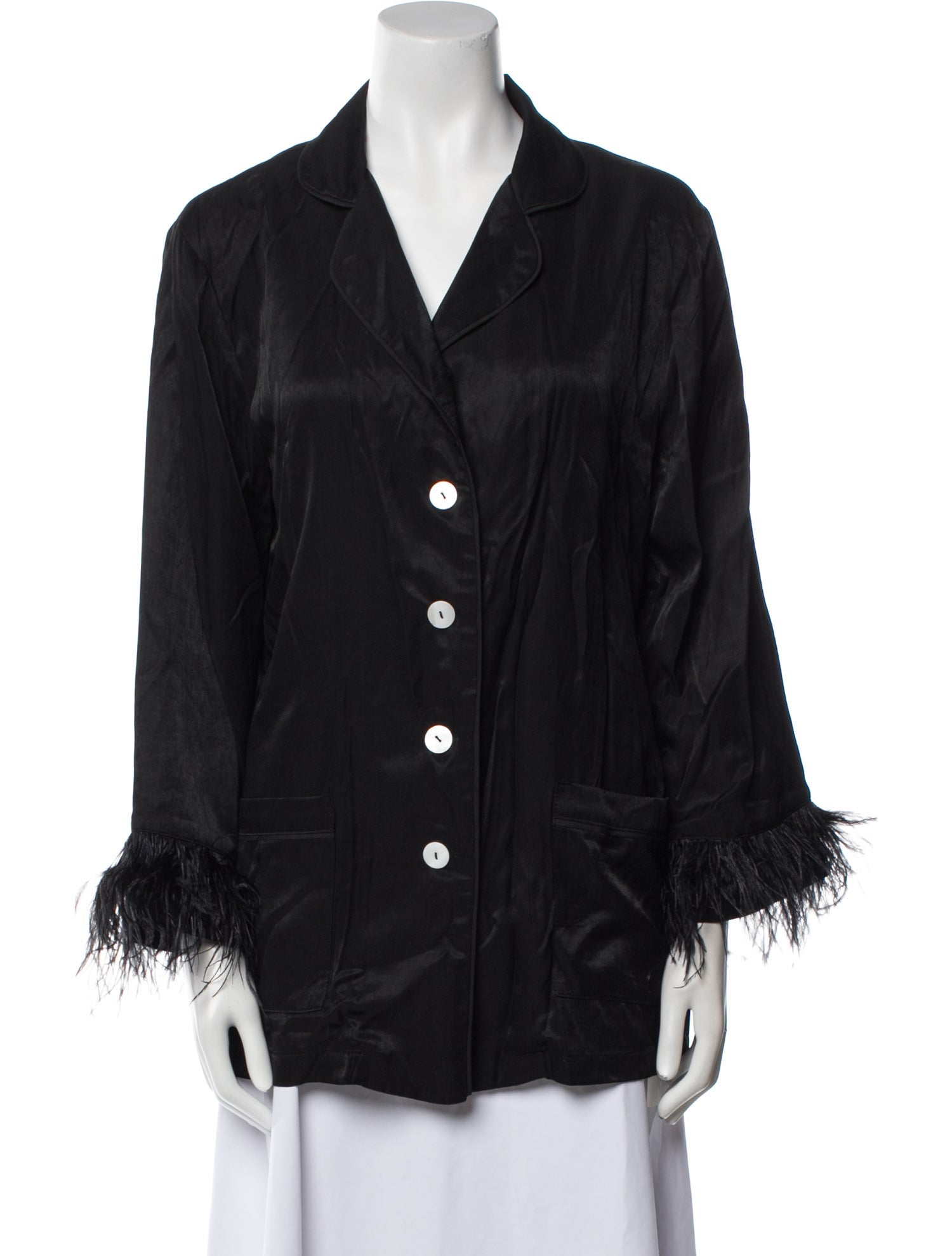 Sleeper Feather Trim Pajamas