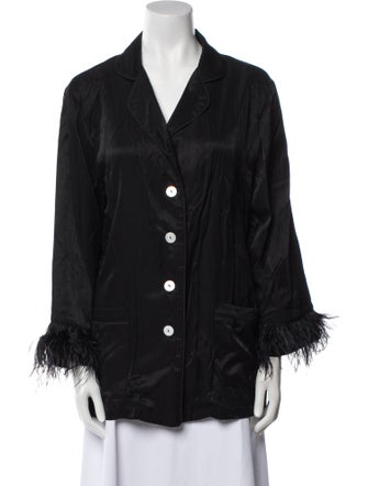 Sleeper Feather Trim Pajamas