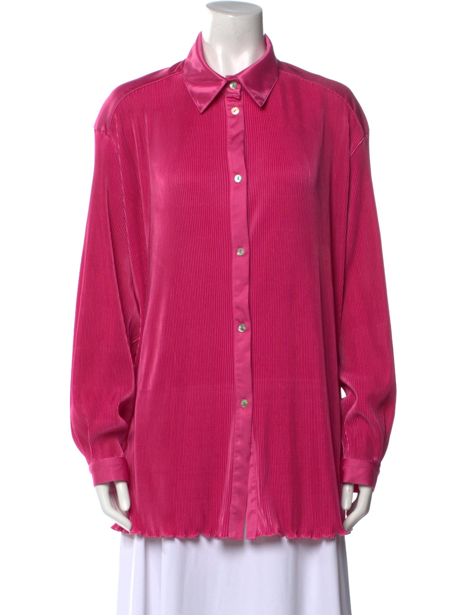 Sleeper Long Sleeve Button-Up Top