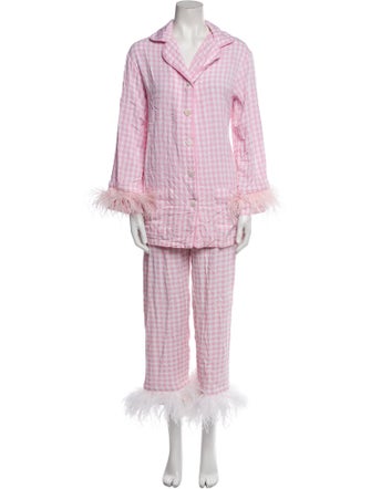 Sleeper Feather Trim Pajamas