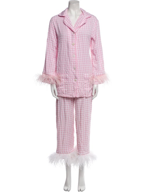 Sleeper Feather Trim Pajamas