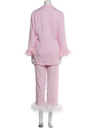 Sleeper Feather Trim Pajamas