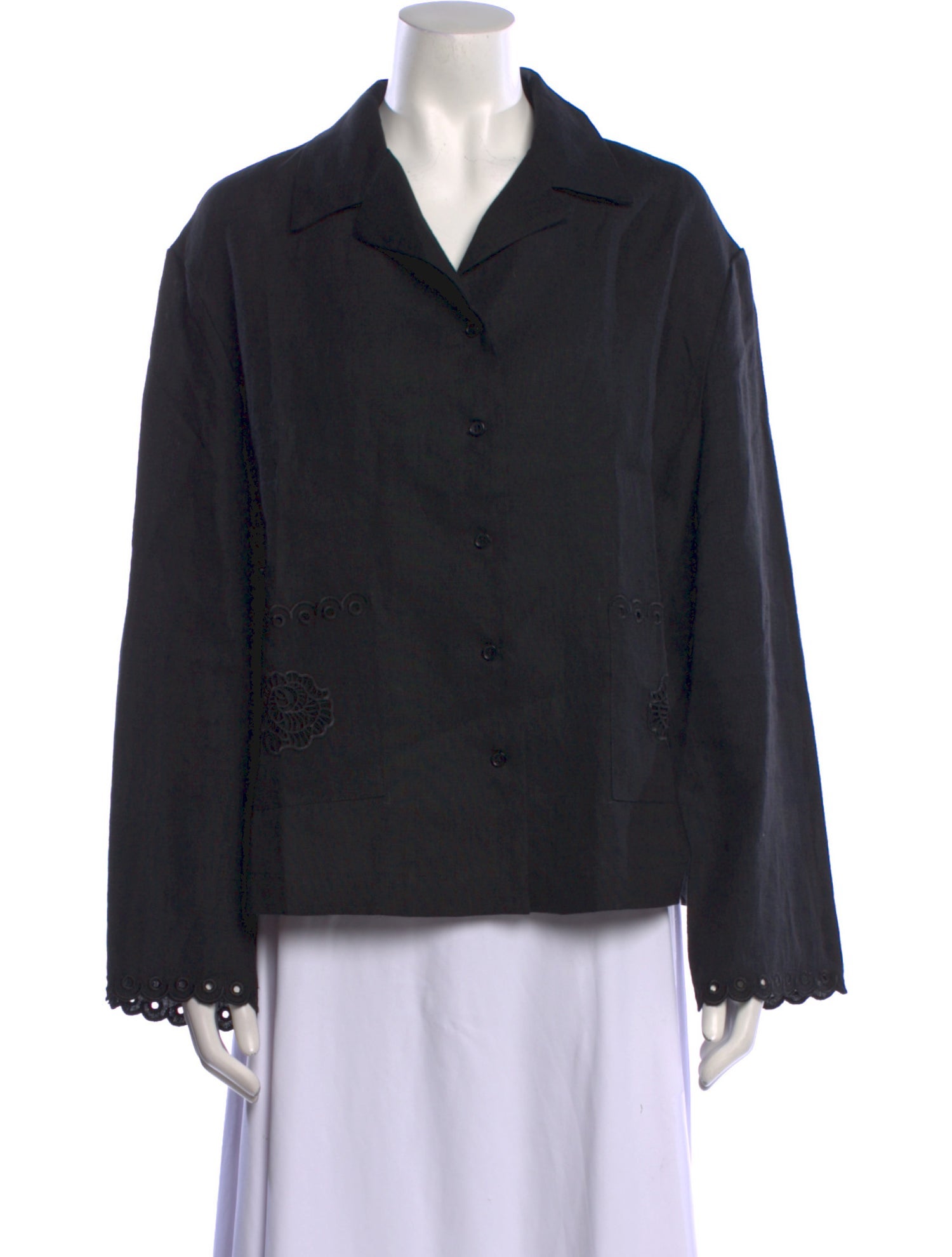 Sleeper Linen Long Sleeve Button-Up Top w/ Tags