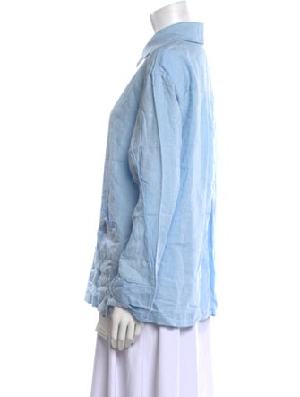 Sleeper Long Sleeve Button-Up Top
