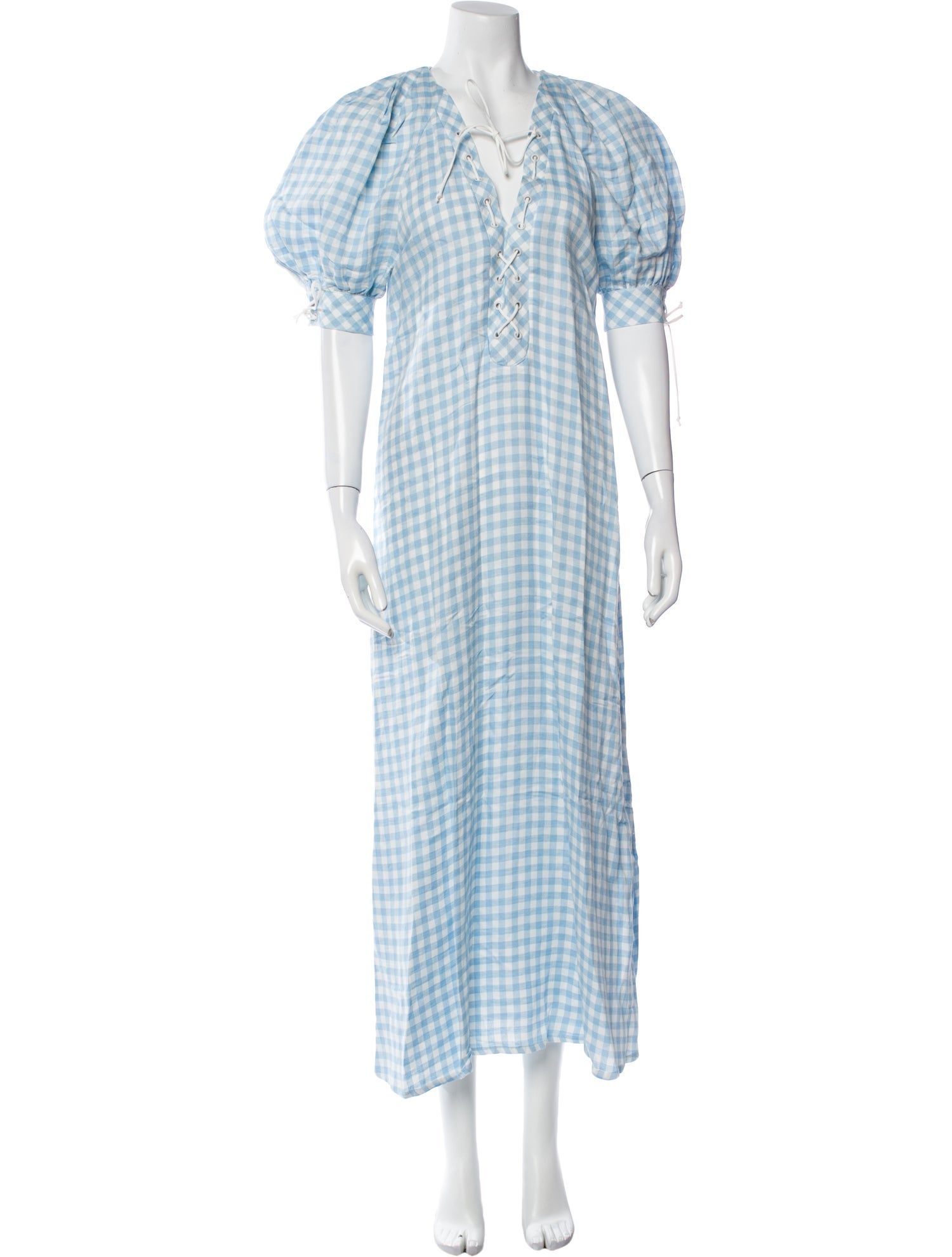 Sleeper Plaid Print Long Dress w/ Tags