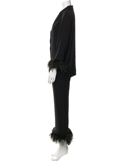 Sleeper Feather Trim Pant Set