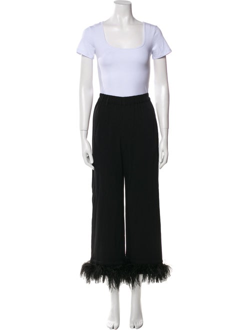 Sleeper Feather Trim Pant Set