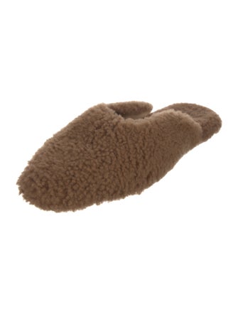 Sleeper Shearling Fur Trim Mules