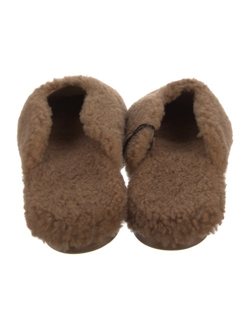 Sleeper Shearling Fur Trim Mules