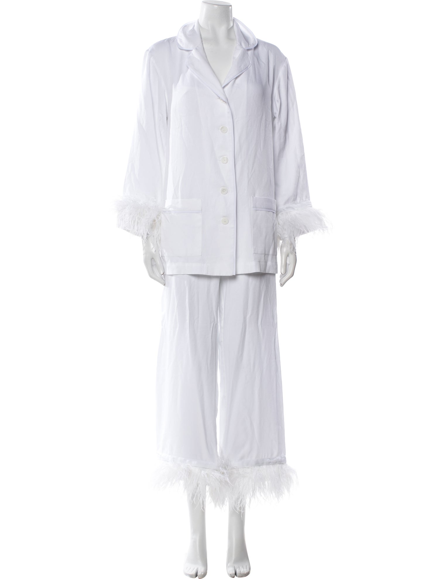 Sleeper Feather Trim Lounge Set