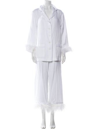 Sleeper Feather Trim Lounge Set