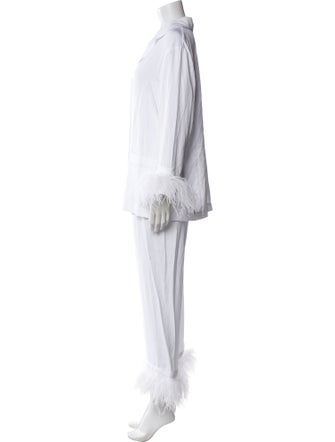 Sleeper Feather Trim Lounge Set