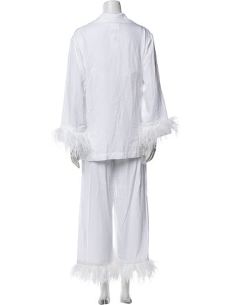 Sleeper Feather Trim Lounge Set