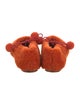 Sleeper Shearling Pom-Pom Embellishments Flats