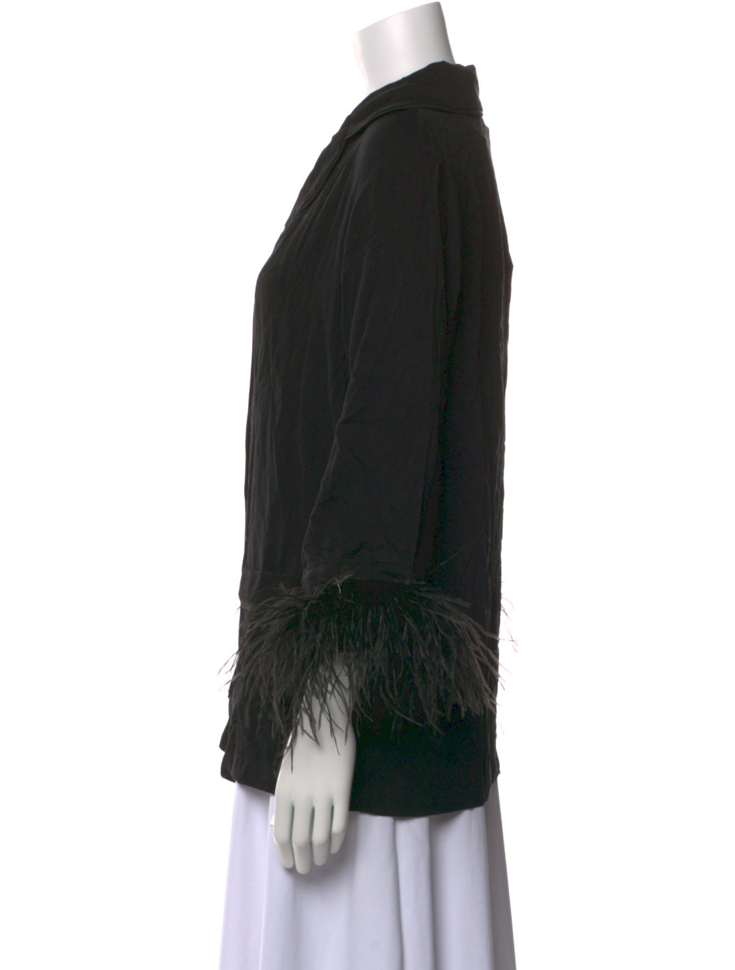 Sleeper Three-Quarter Sleeve Button-Up Top