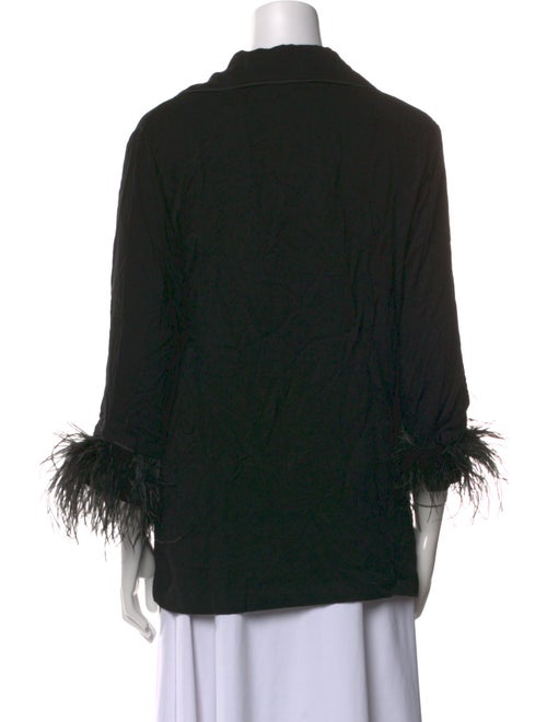 Sleeper Three-Quarter Sleeve Button-Up Top