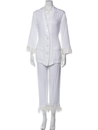 Sleeper Feather Trim Lounge Set