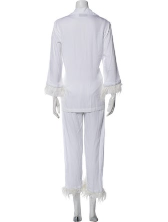 Sleeper Feather Trim Lounge Set