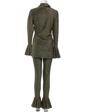 Sleeper Nylon Glitter Accents Pant Set