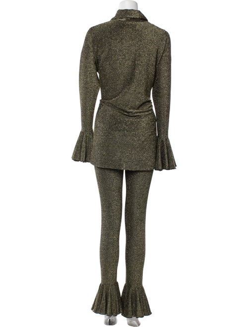 Sleeper Nylon Glitter Accents Pant Set