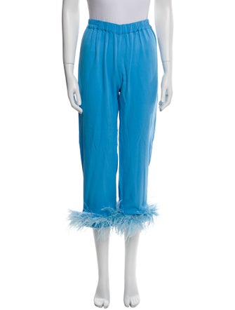 Sleeper Feather Trim Sweatpants