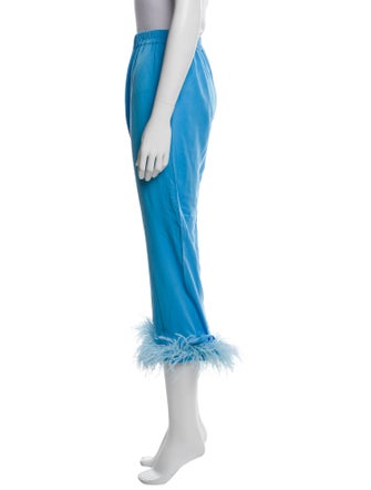 Sleeper Feather Trim Sweatpants