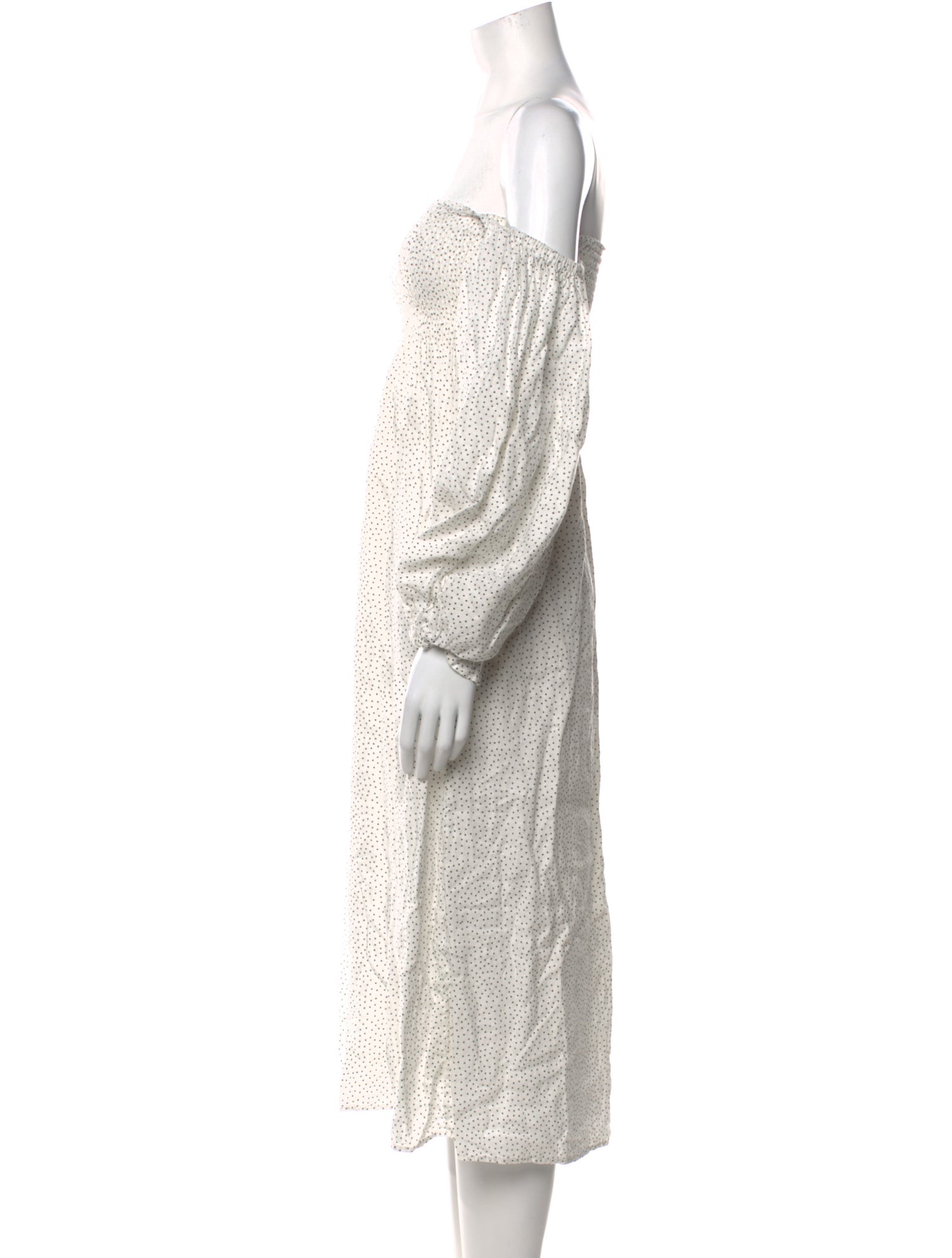 Sleeper Off-The-Shoulder Midi Length Dress