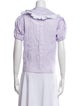 Sleeper Short Sleeve Button-Up Top