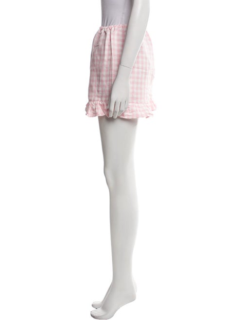 Sleeper Plaid Print Mini Shorts